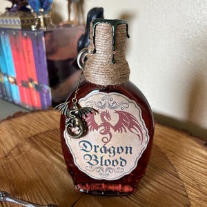 Dragon Blood | Wizarding World decorative potion bottle | Bookshelf decor | Halloween decor | dragon | Harry