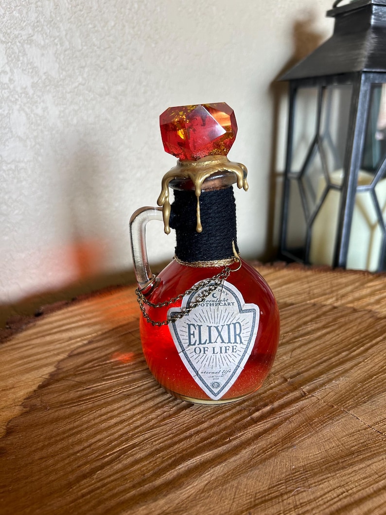 Elixir Chain Elixir of Life | Wizarding World Decorative Potion Bottle | Halloween ...