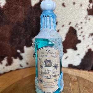 Winter Pumpkin juice | Harry | Wizarding world decorative potion bottle | bookshelf decor