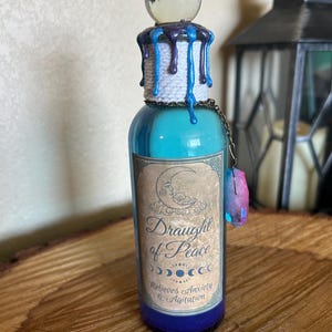 Wizarding World decorative potion bottle | Draught of Peace | bookshelf decor | Halloween | color changing | Harry
