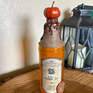 Pumpkin Juice | Wizarding World decorative Potion Bottle | Bookshelf decor | Harry