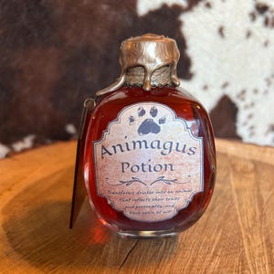 Animagus Potion Bottle: Wizarding World Bookshelf Decor