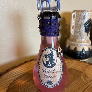 Witch’s Brew decorative Potion Bottle | Halloween decor | Wizarding World | color changing | Bookshelf decor | Harry