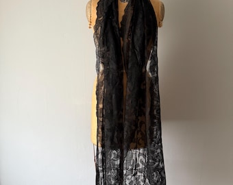 Antiker Vintage Lace Schal Schal