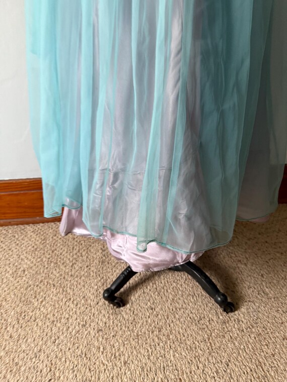 Vintage 1950s Sleeveless Nylon Evening Gown - image 15