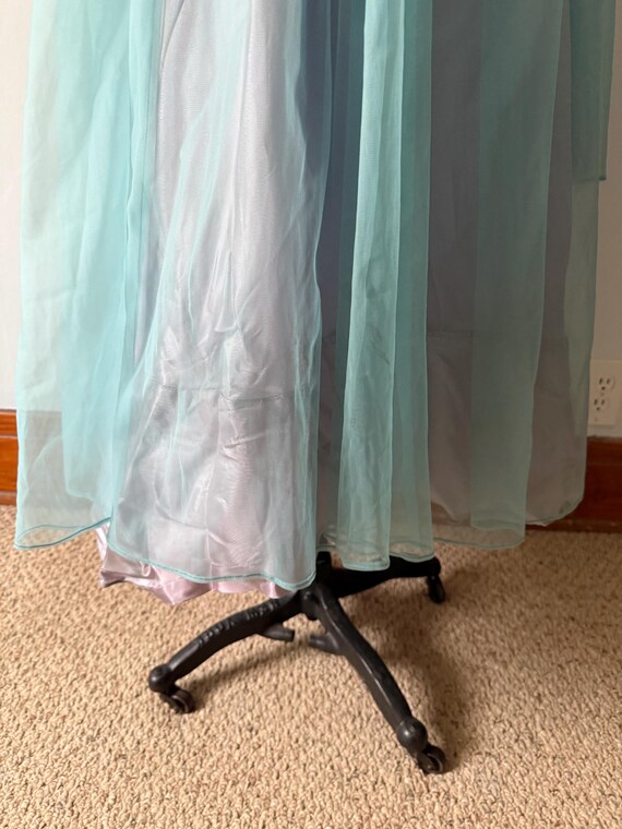 Vintage 1950s Sleeveless Nylon Evening Gown - image 9