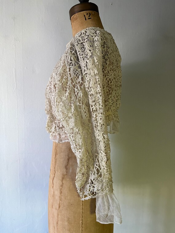 Antique Edwardian Lace Blouse - image 7