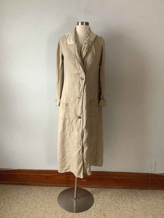 Antique Edwardian Women’s Linen Duster