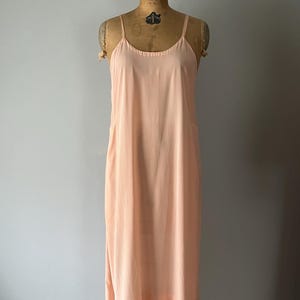 Vintage 1920s Peach Long Slip