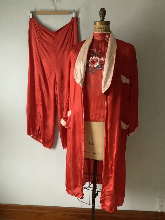 Vintage 1940s Women’s Rayon Japanese Souvenir Paja