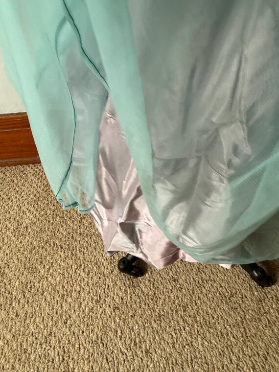 Vintage 1950s Sleeveless Nylon Evening Gown - image 14