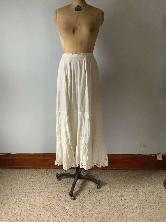 Antique Edwardian Cotton Petticoat