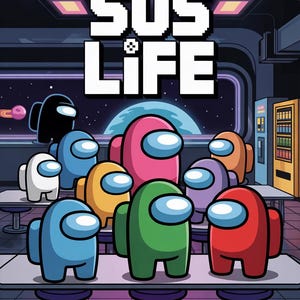 Póster de metal de Among Us Sus Life