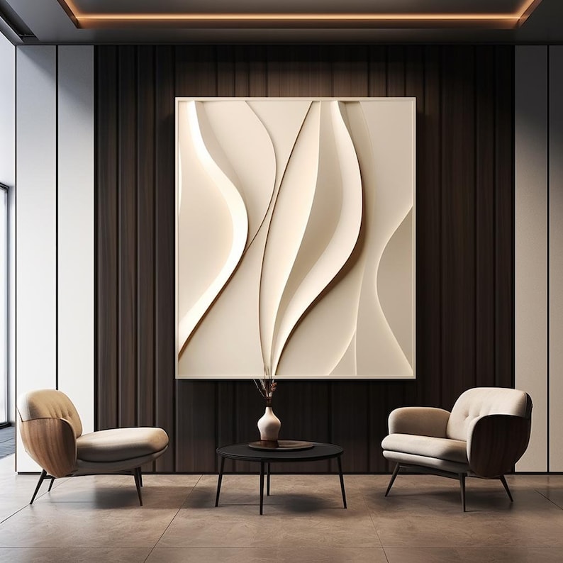 3D Wandskulptur Mit LED-Beleuchtung - Moderne Orientalische Dekoration