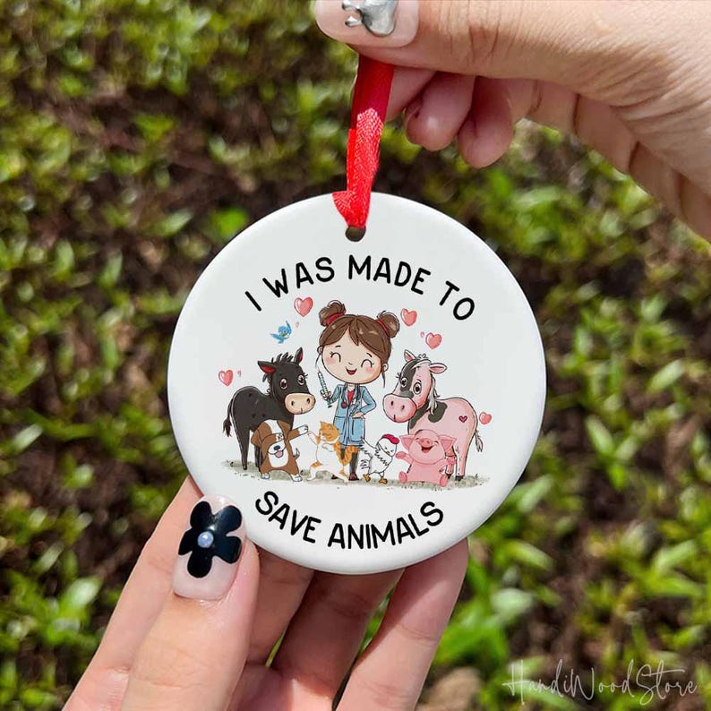 Personalized Veterinarian Christmas Gift, Animal Doctor Gift, Pet