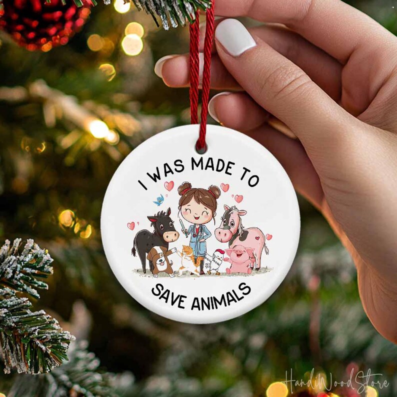 Personalized Veterinarian Christmas Gift, Animal Doctor Gift, Pet