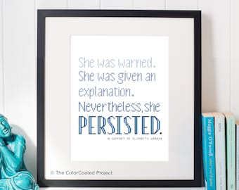 Nevertheless, She Persisted - Cross Stitch Pattern