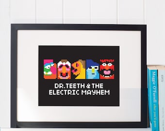 Dr. Teeth and the Electric Mayhem Cross Stitch Pattern