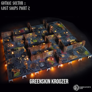 Greenskin Kroozer Boarding Terrain, 28mm Kill Team Terrain