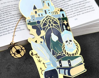 Throne of Glass Metal Bookmark | Celaena Sardothien | Mort | Wryd Marks | Eye of Elena Tassle |