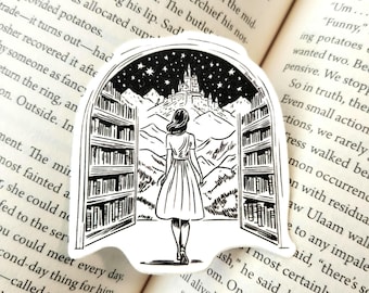 Escape to the Fantasy Realm Sticker | Waterproof | Matte | Vinyl