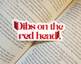 Dibs on the Readhead Book Sticker: Waterproof | Gloss | Vinyl