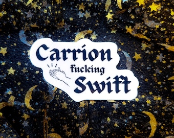 Adhesivo Quicksilver Carrion Swift: resistente al agua, brillante y vinilo