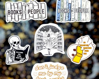 All Things 'Bookish' Sticker Set! (6)