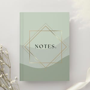 Hardcover Green Notebook Matte