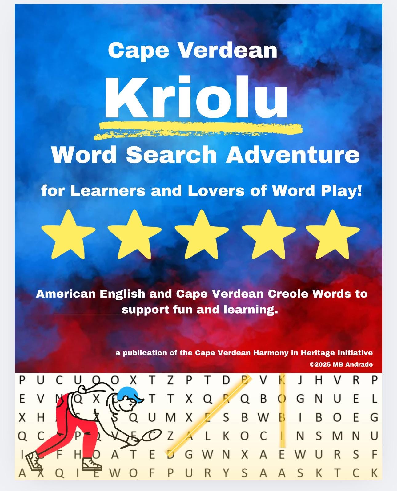 Cape Verdean English/Kriolu (Bilingual)  Word Search Adventure