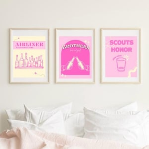 Vibrant Pink Iowa City Posters! (set of 3)