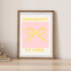 Univeristy of Iowa Minimalistic Digital Print