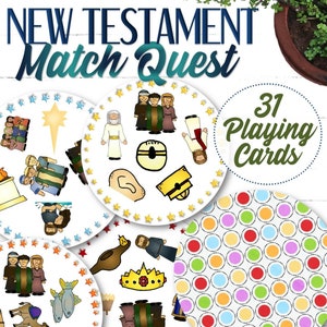 New Testament Match Quest INSTANT DOWNLOAD image 1