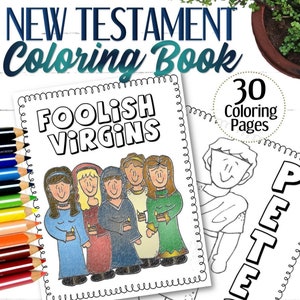 New Testament Coloring Pages INSTANT DOWNLOAD image 1