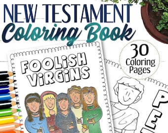 Dibujos para colorear del Nuevo Testamento - DESCARGA INSTANTÁNEA