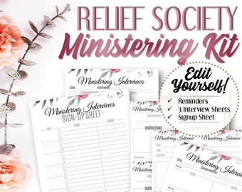 EDITABLE Ministering Interview Kit - INSTANT DOWNLOAD