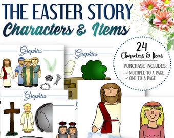 24 Easter Story Printables - INSTANT DOWNLOAD