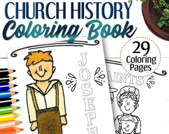 Church History Coloring Pages (29 Pages) - INSTANT DOWNLOAD