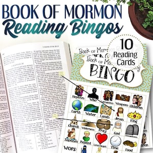 LECTURE du Livre de Mormon Bingo - TÉLÉCHARGEMENT IMMÉDIAT