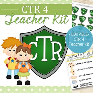 EDITABLE CTR 4 Teacher Kit INSTANT Download image 1