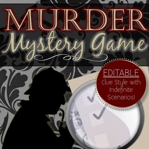 Editable Reusable Murder Mystery Game {Clue Style} - INSTANT DOWNLOAD