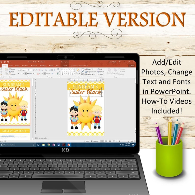 EDITABLE Sunbeams Teacher Kit INSTANT DOWNLOAD image 5