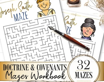 Doctrina y Convenios / D&C / Historia de la Iglesia: 32 Laberintos - DESCARGA INSTANTÁNEA