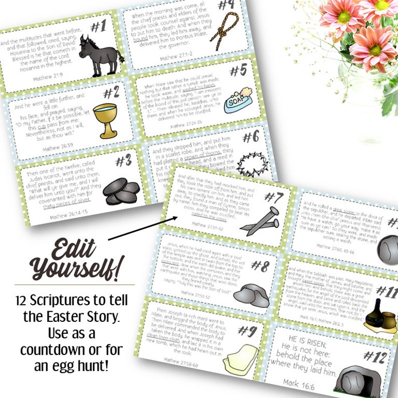 BUNDLED Easter Countdown, Story, Quiz, Printables and Activities INSTANT DOWNLOAD image 4