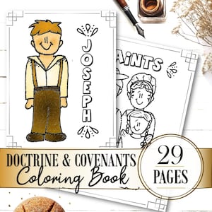 Doctrine and Covenants / D&C / Church History Coloring Pages (29 Pages) - INSTANT DOWNLOAD