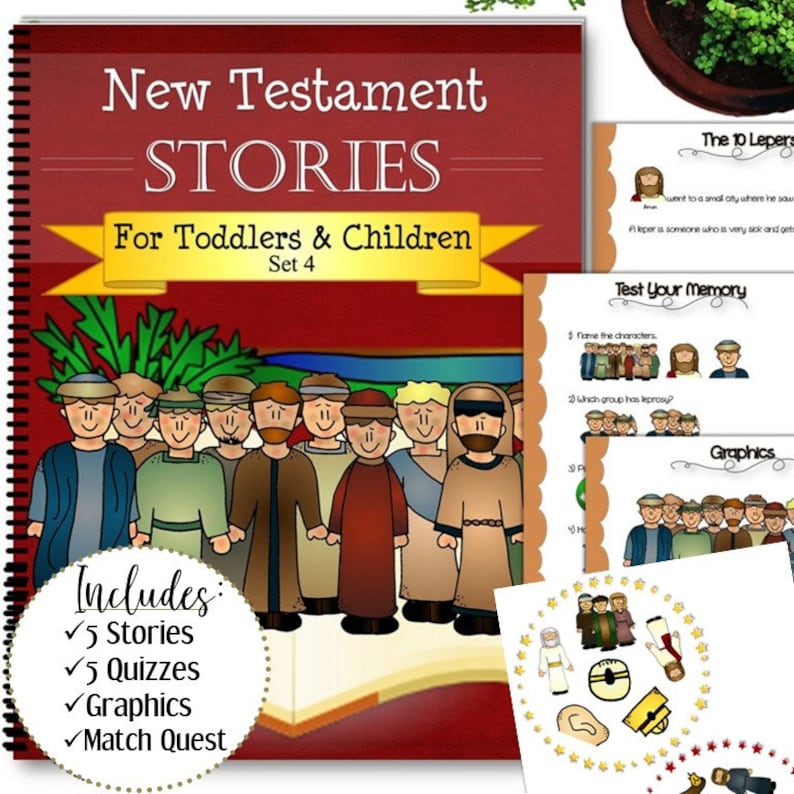 Complete New Testament Stories For Toddlers and Children INSTANT DOWNLOAD image 6