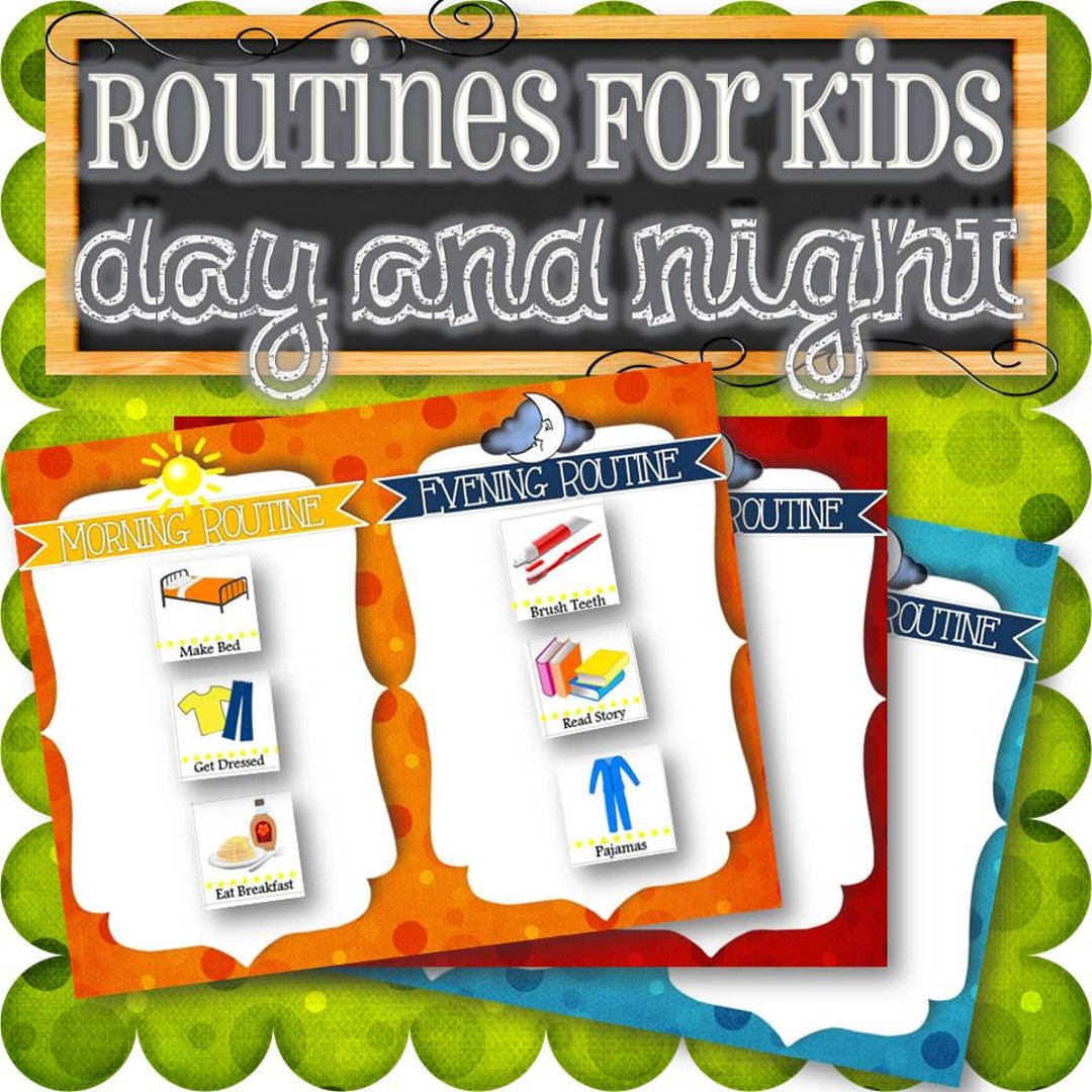 Routines for Kids morning and Night INSTANT DOWNLOAD - Etsy