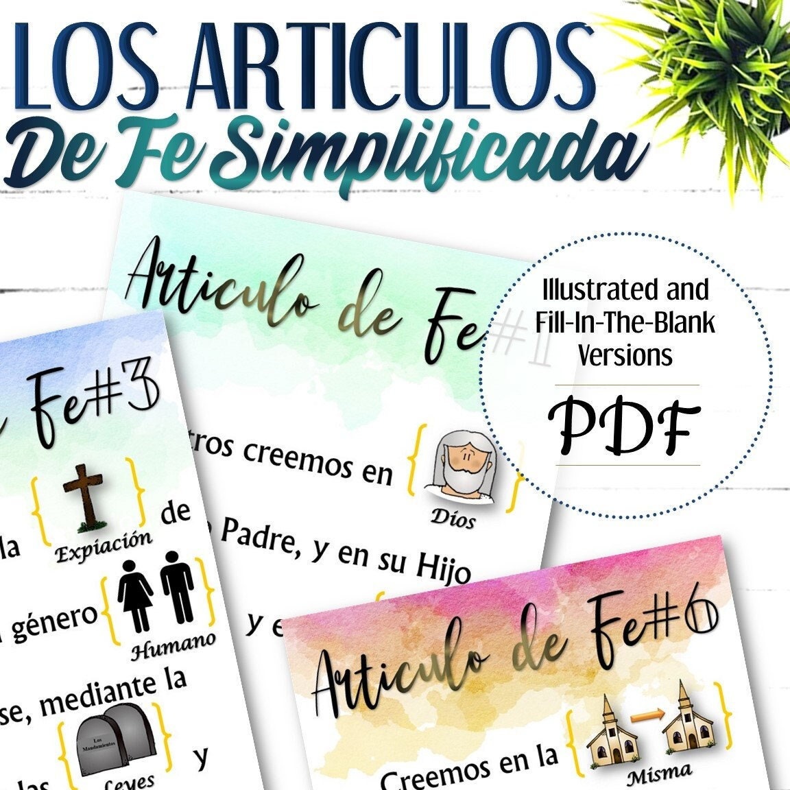 SPANISH Articles of Faith Made Easy - INSTANT DOWNLOAD