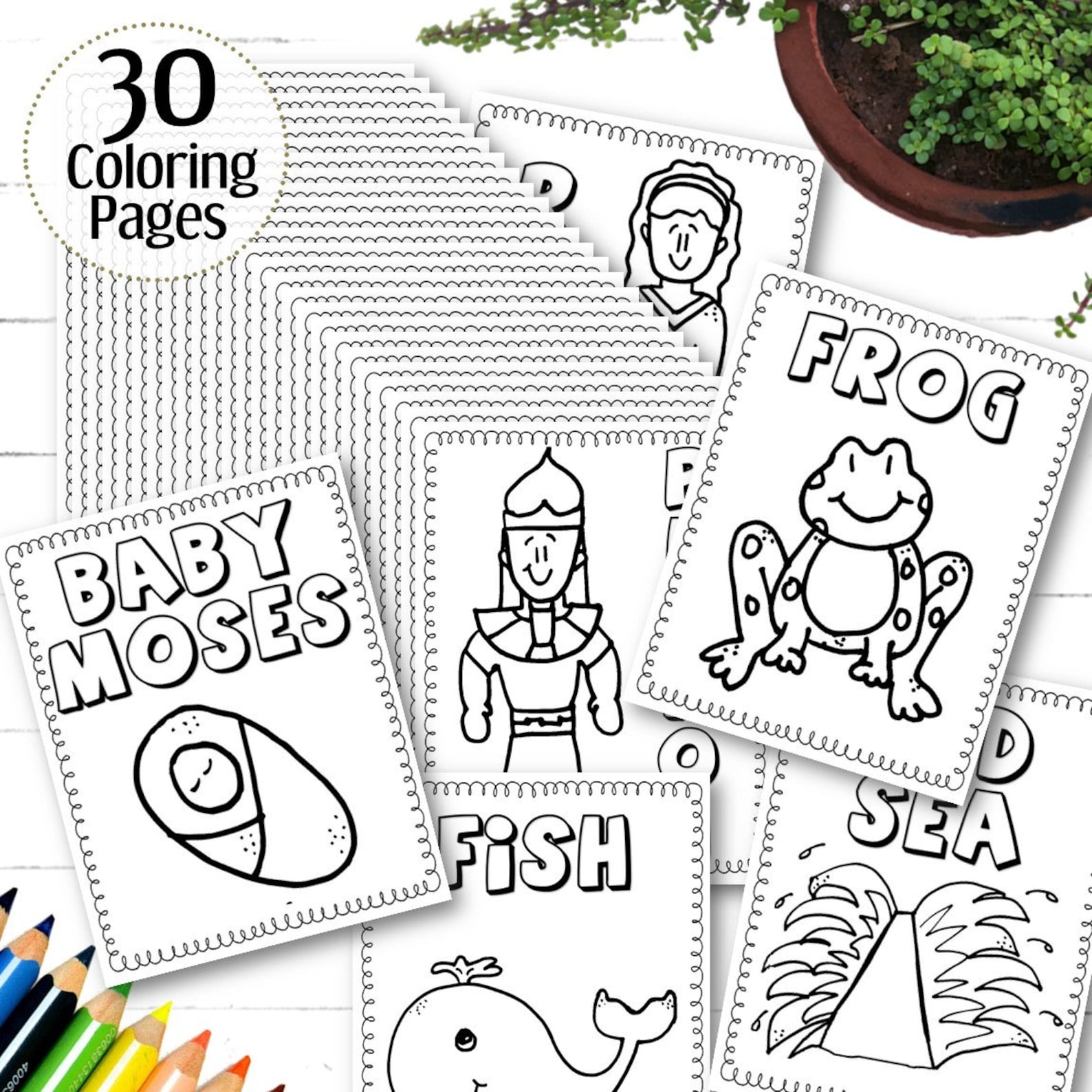 Old Testament Coloring Pages INSTANT DOWNLOAD - Etsy