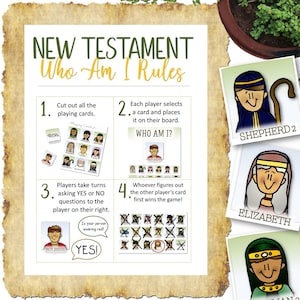 Who Is It Game for the New Testament INSTANT DOWNLOAD image 2